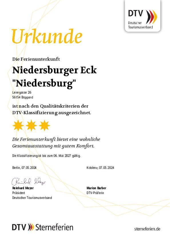 Апартаменти Niedersburger Eck, Wandern, Radfahren, Geniessen, Erholen Боппард Екстер'єр фото